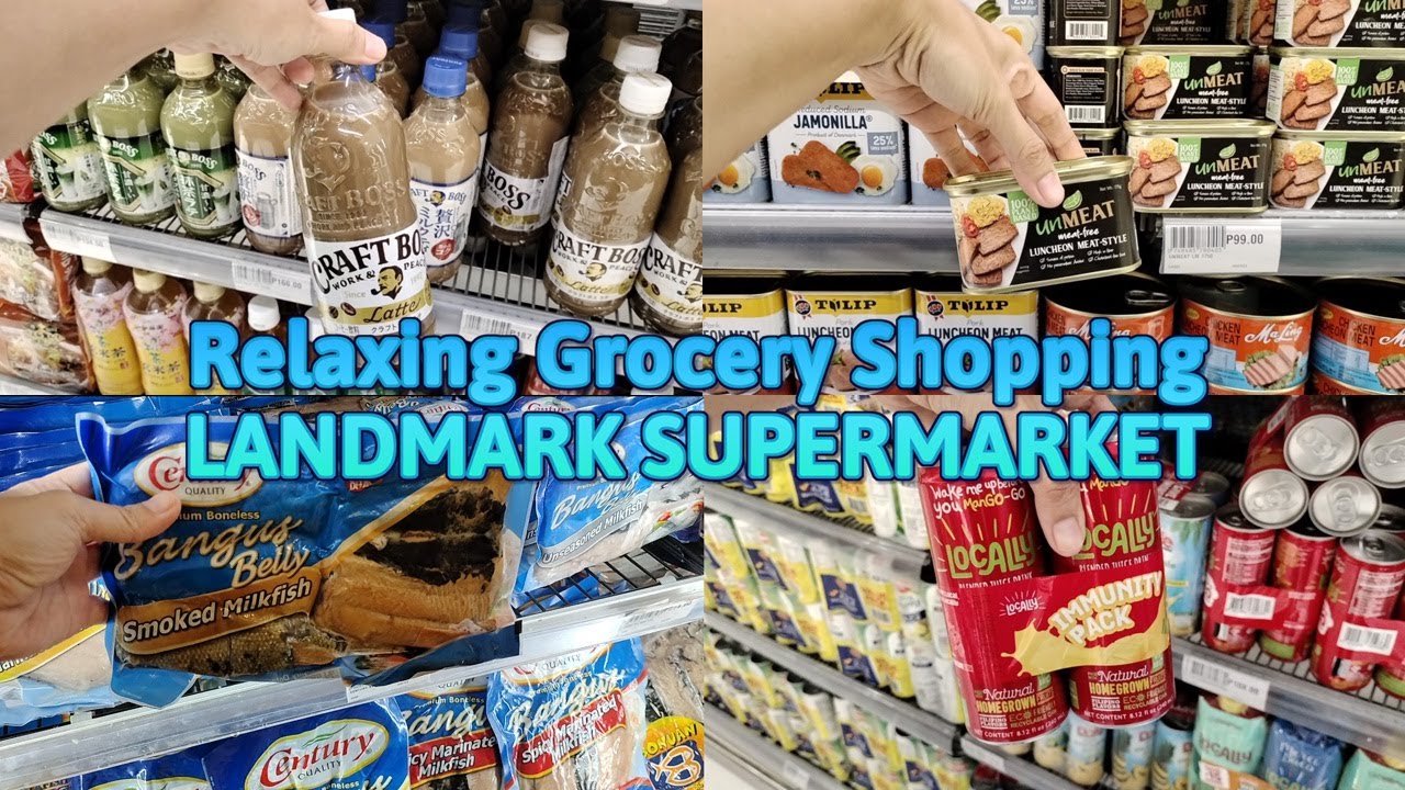 RELAXING GROCERY SHOPPING Landmark Supermarket Store Tour ASMR No Talking Vlog