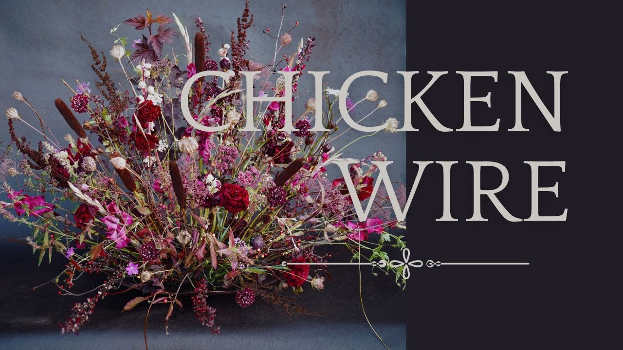 How to Make a Flower Arrangement in Chicken Wire