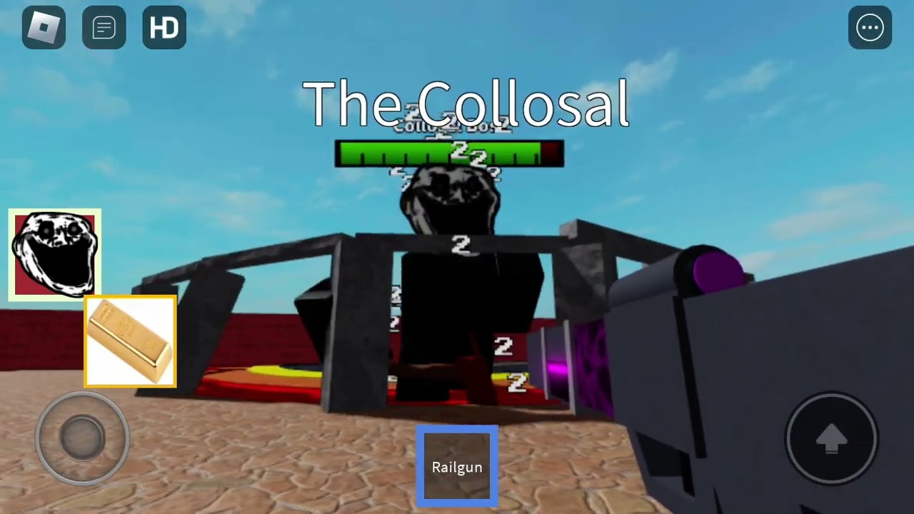 Fighting “Golden Troll” and “Collosal Boss” in Trollge Incident Fights Reborn’s Boss rush!