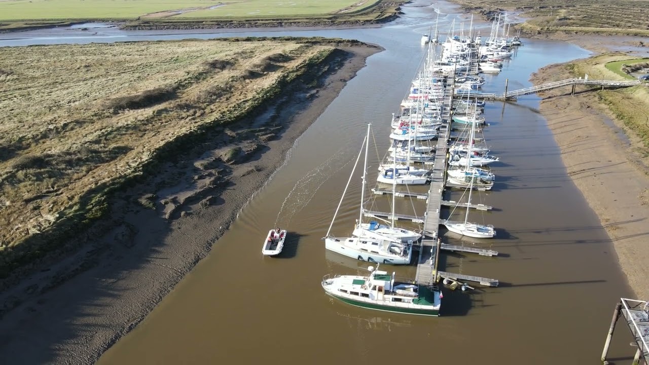 North Fambridge Salt flats fly over