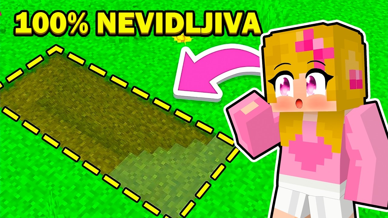 100% NEVIDLJIVA TAJNA BAZA U MINECRAFTU!