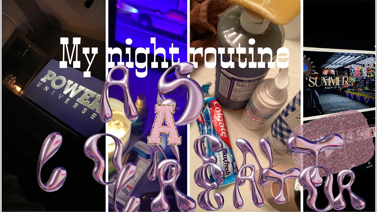 My night routine as a 14 year old conent creator:grwm,face care,shower routine,movie,etc