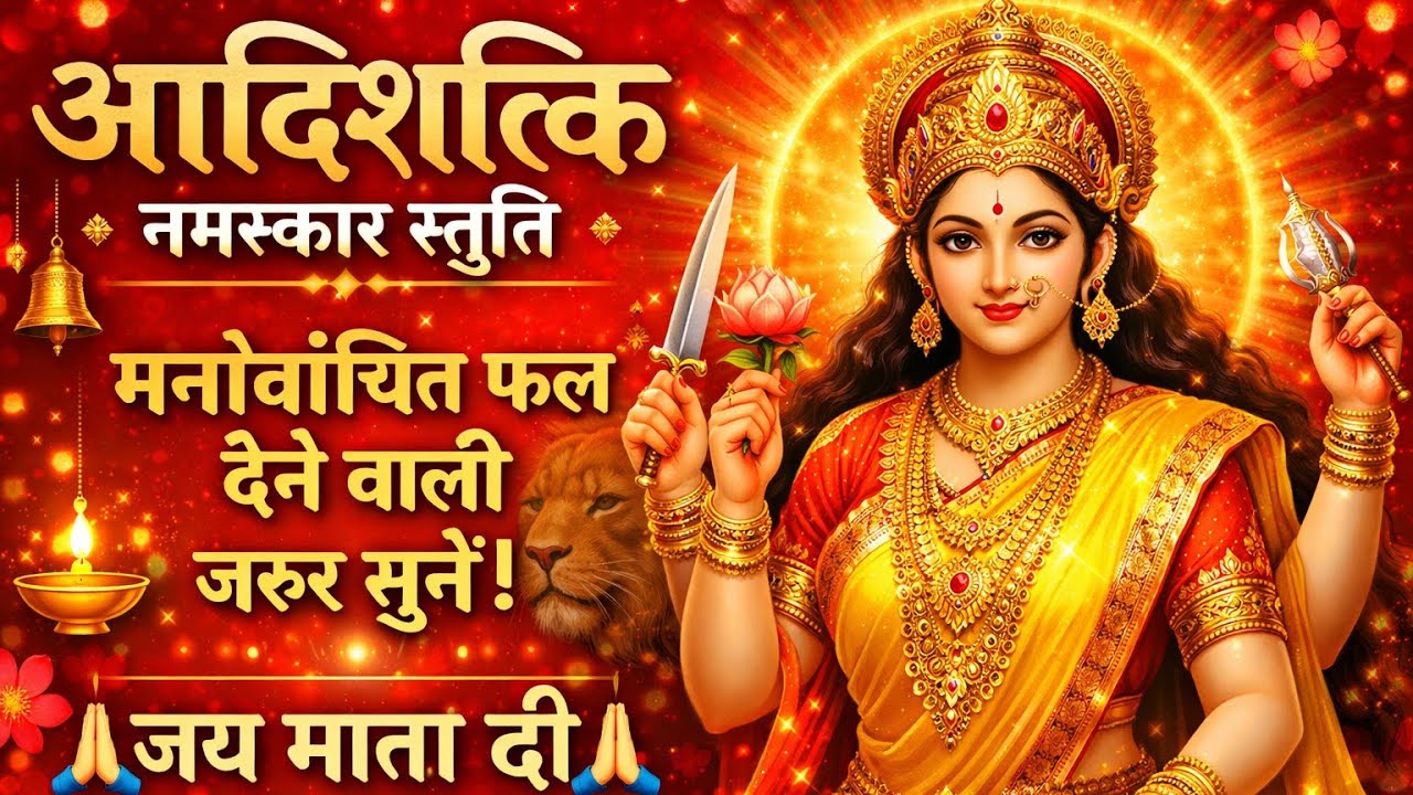 आदिशक्ति नमस्कार स्तुति , इस स्तुति से प्रसन्न होकर मां देती है मनोवांछित फल || Adishakti Stuti 