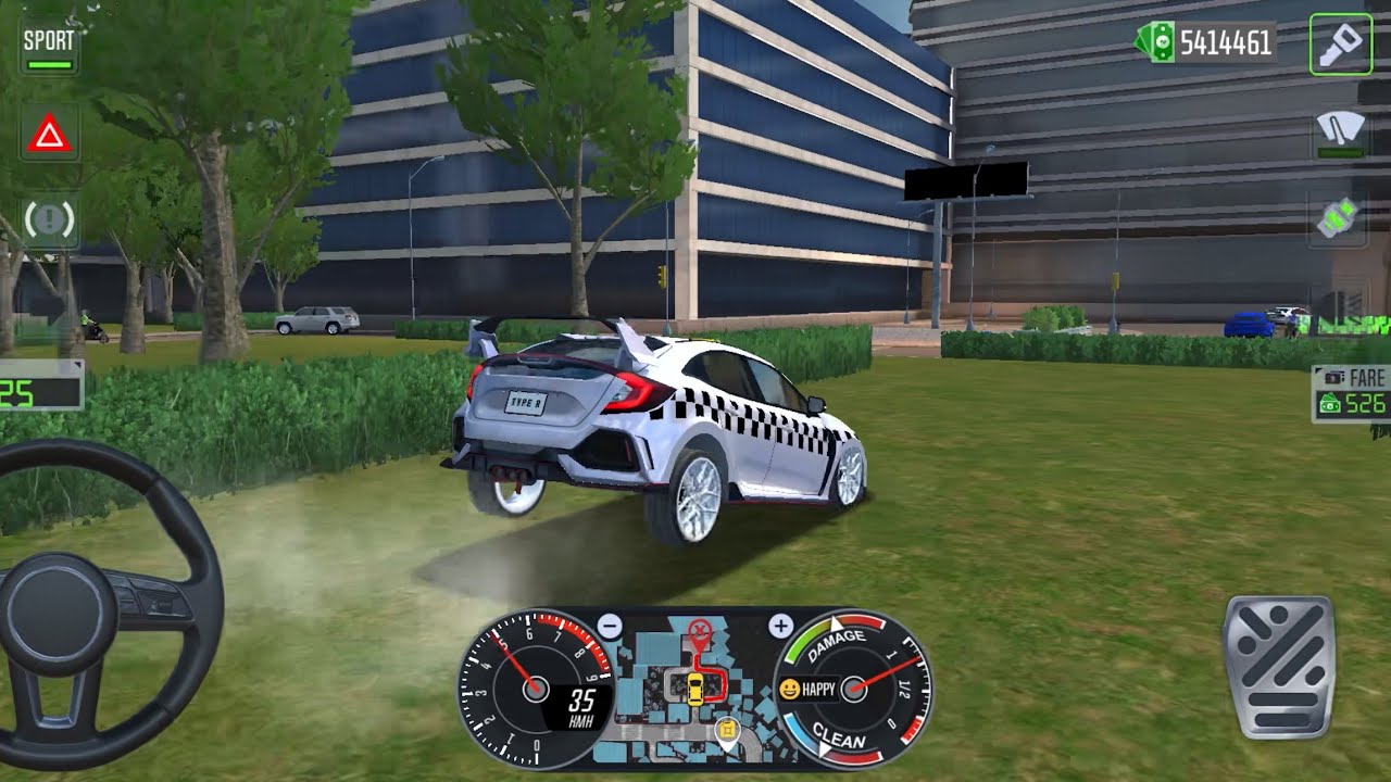 Honda Civic Type R Bounce Down | New York City | Taxi Car Simulator EVO Mobile Gameplay