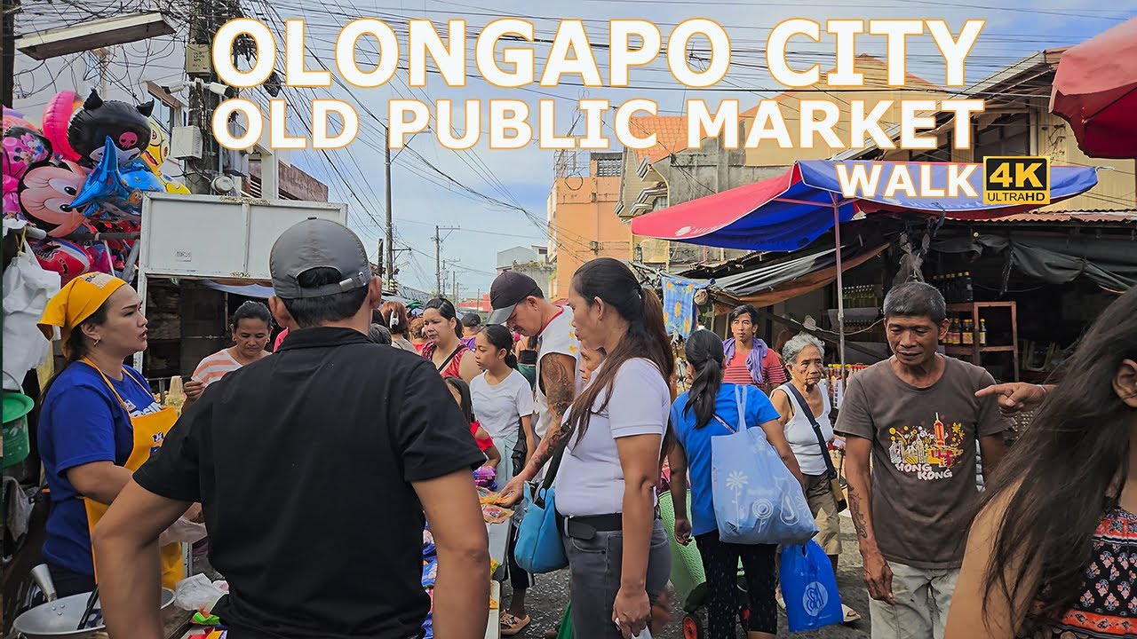 WALKING OLD PUBLIC MARKET OLONGAPO CITY [4K HDR] LUMANG PALENGKE NG OLONGAPO CITY
