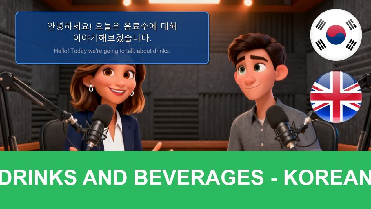 Learn Korean: Drinks & Beverages | Real Conversation Practice A1-A2