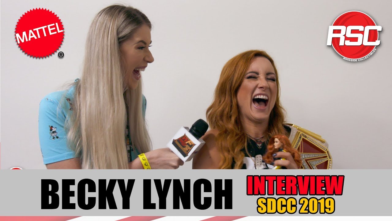 Бекки Линч — интервью о коллекционных предметах WWE Ringside на SDCC 2019! Комик-кон в Сан-Диего