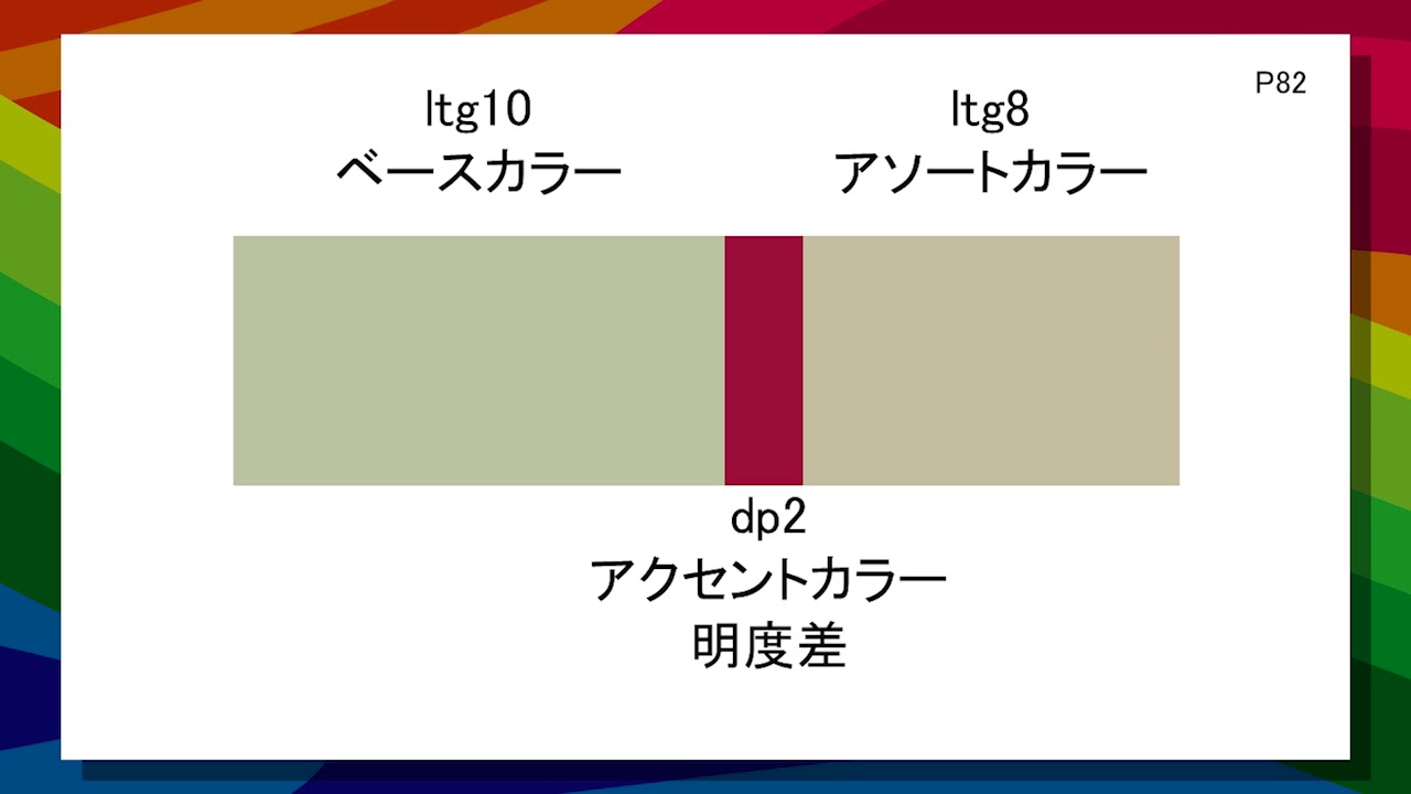 オンスク.JP　色彩検定３級 #11　アクセントカラー（配色調和）