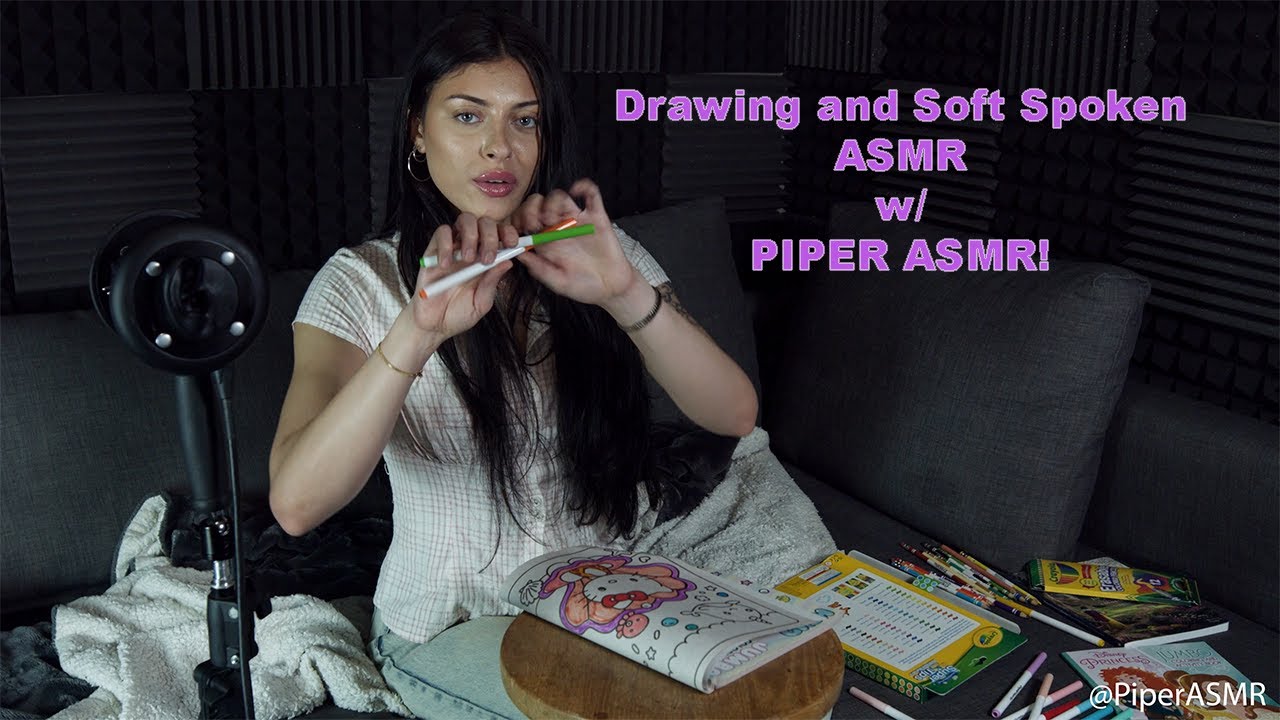 Marker Strokes and Soft Words ASMR - NEW ASMR FROM PIPER ASMR! (ASMR) - ! Today's ASMR Tingles !