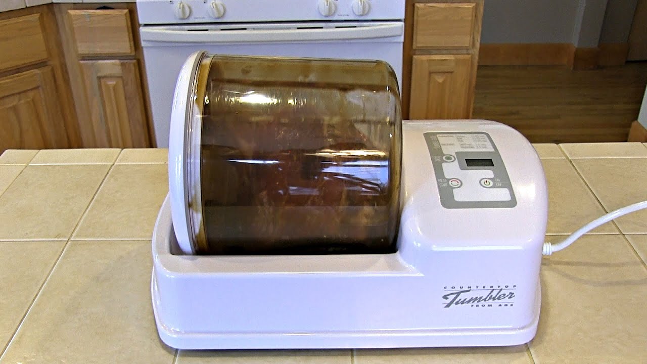 SmokingPit.com - $39.99 AGS Meat Tumbler - Marinate Under Vacuum