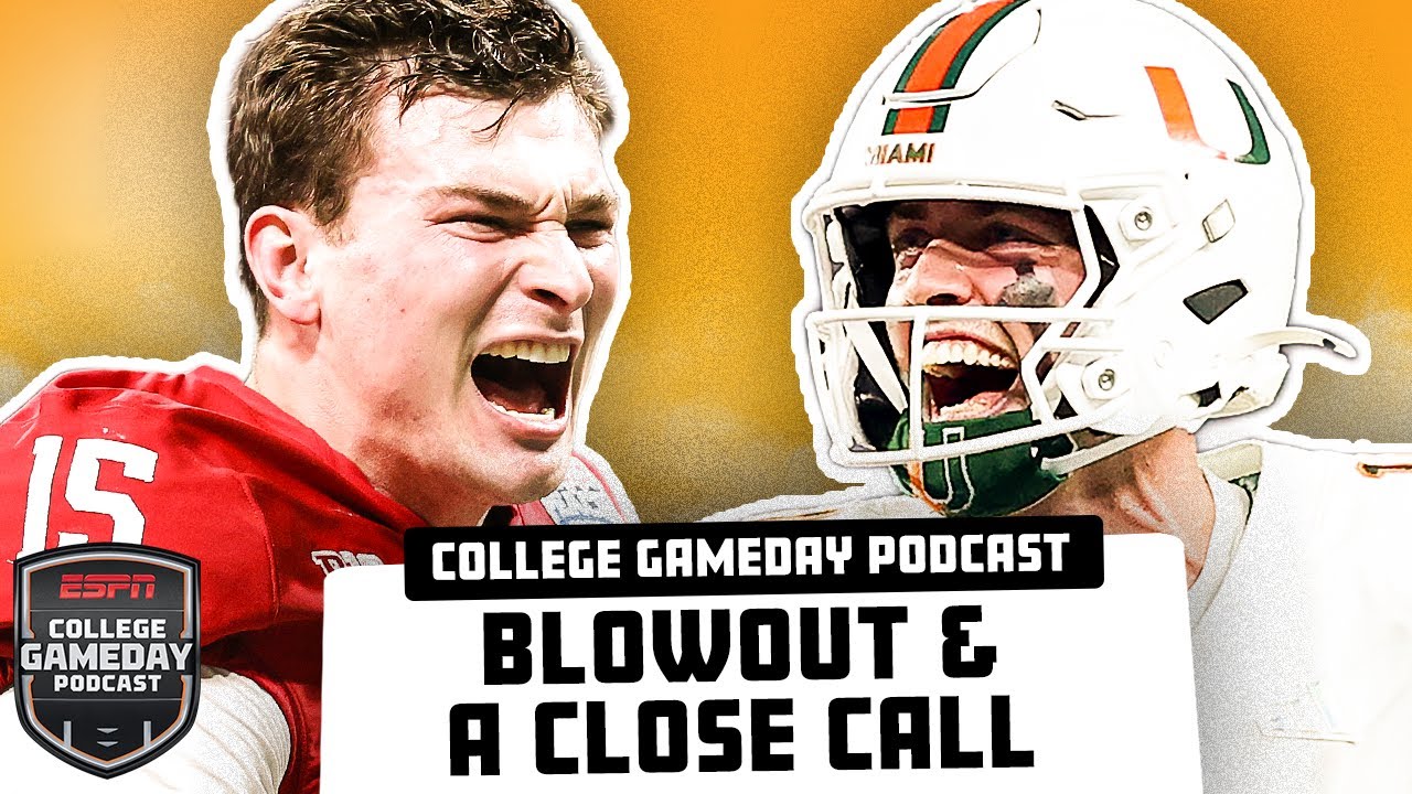 CFP Semifinals: Indiana OBLITERATES Oregon + Miami Survives Ole Miss | College GameDay Podcast