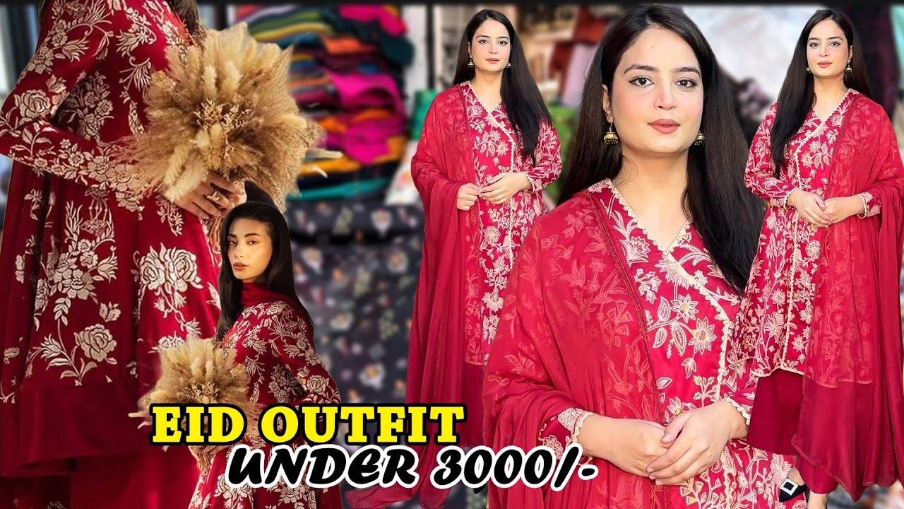 3K challenge for my Eid outfit at Lal Kurti Bazaar, Rawalpindi-Eid outfit under Budget From Scratch