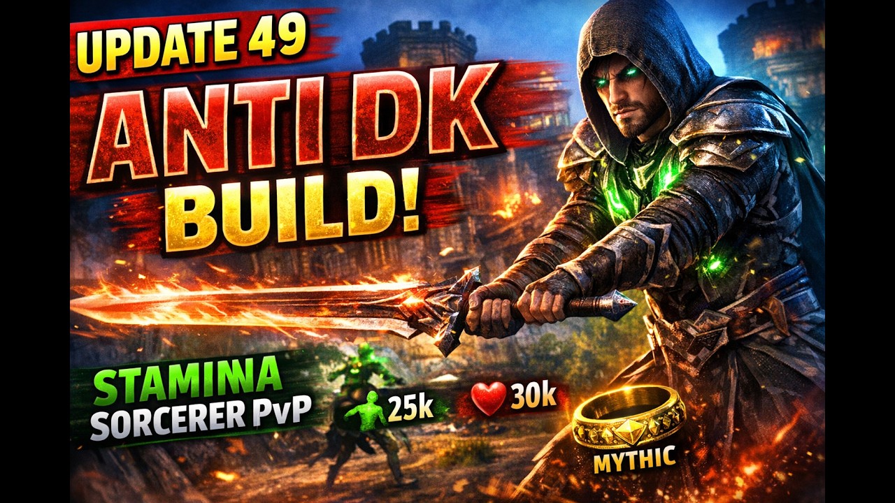 ESO Update 49 Stamina Sorcerer PvP &ndash; Anti DK Build Destroying Cyrodiil