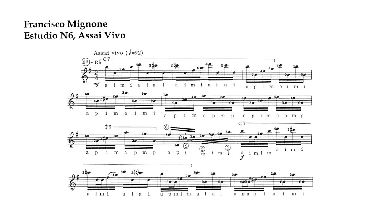 F. Mignone. Estudio N6, Assai Vivo