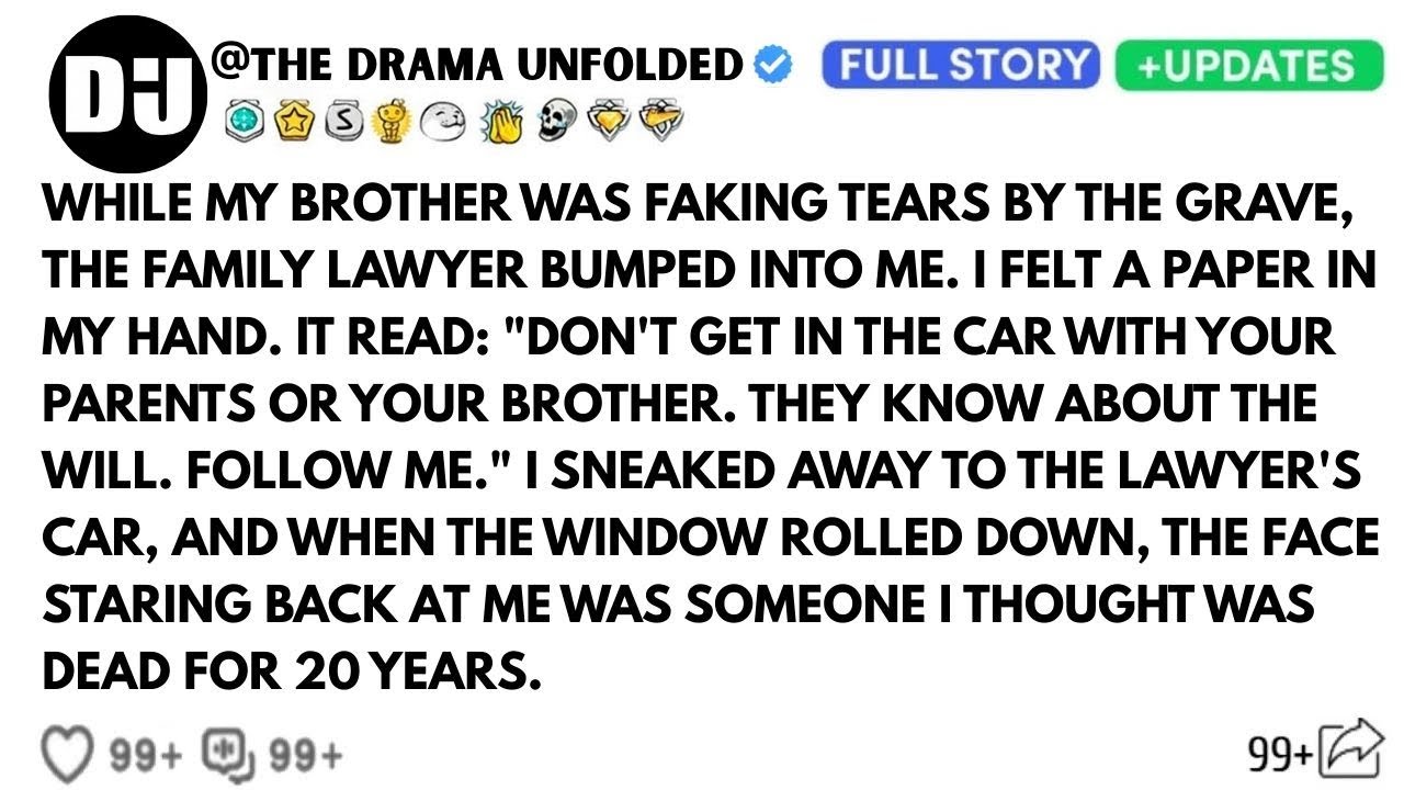During The Eulogy, The Lawyer Slipped A Note Into My Pocket: 