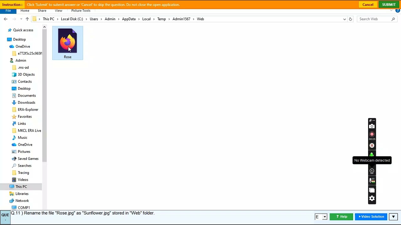 Q 11 Rename the file 