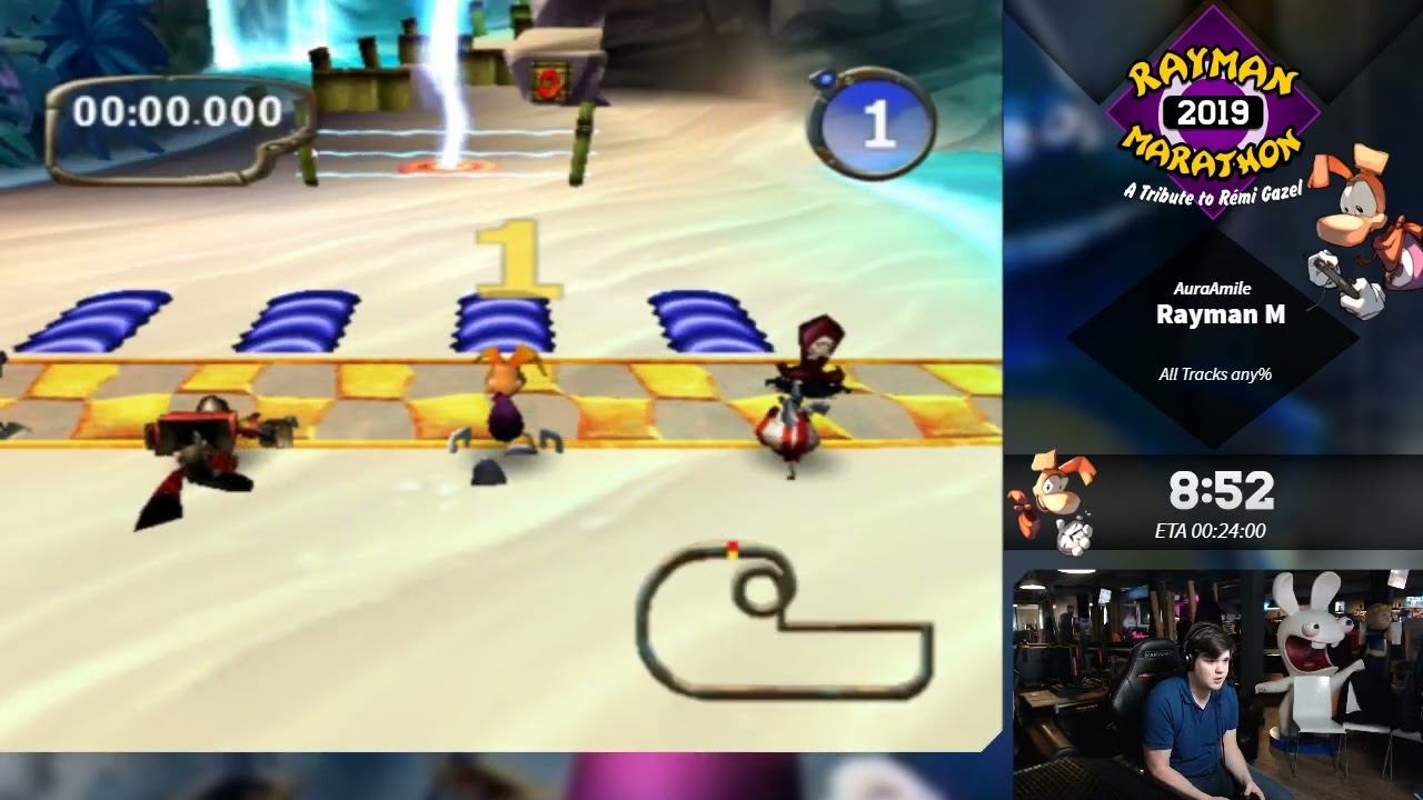 Rayman M | All tracks any% Speedrun by AuraAmile | Rayman Marathon 2019