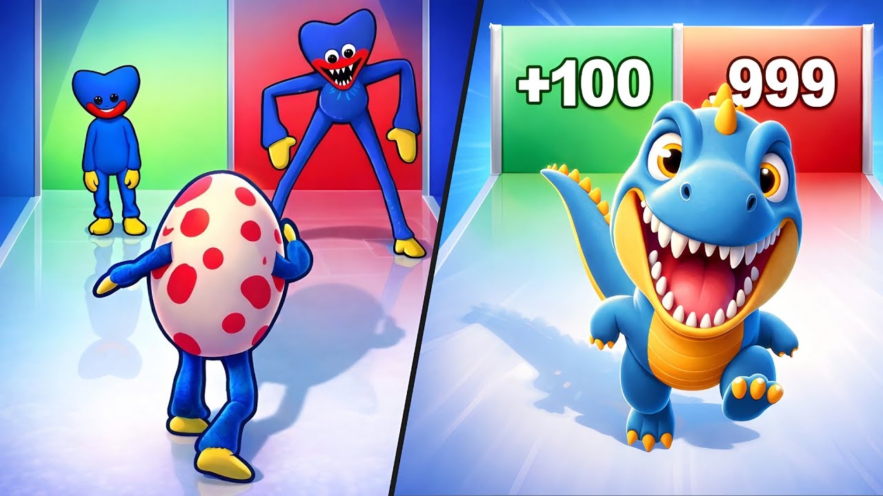 Monster Egg & Dino Runner Dinosaur Evolution / All Level Gameplay: Android,iOS