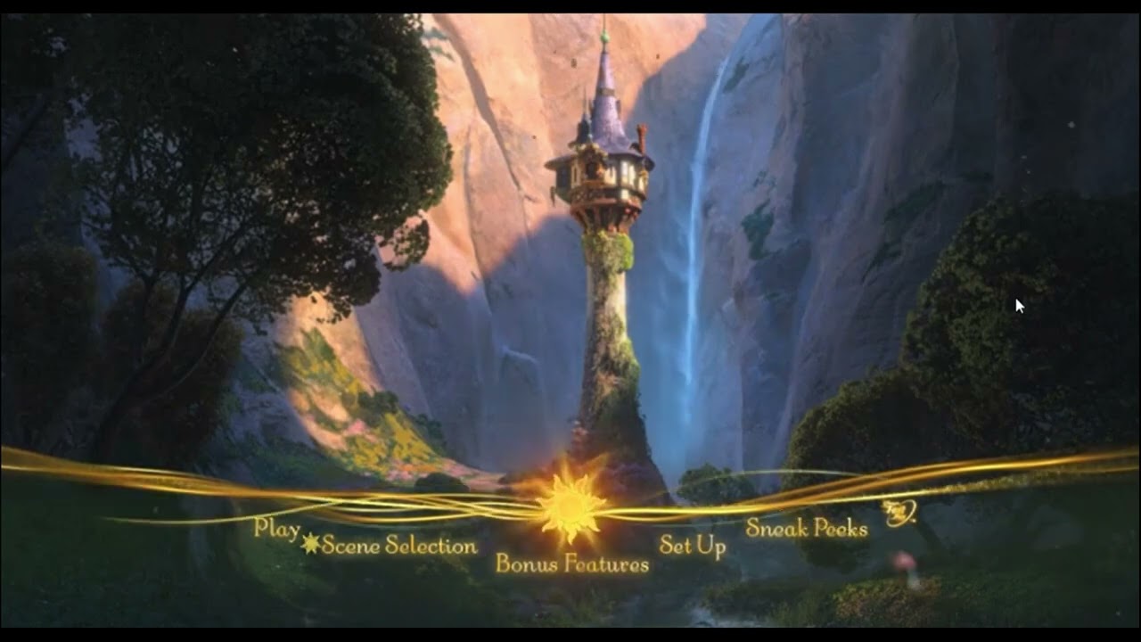 Tangled (2010) - Dvd Menu Walkthrough