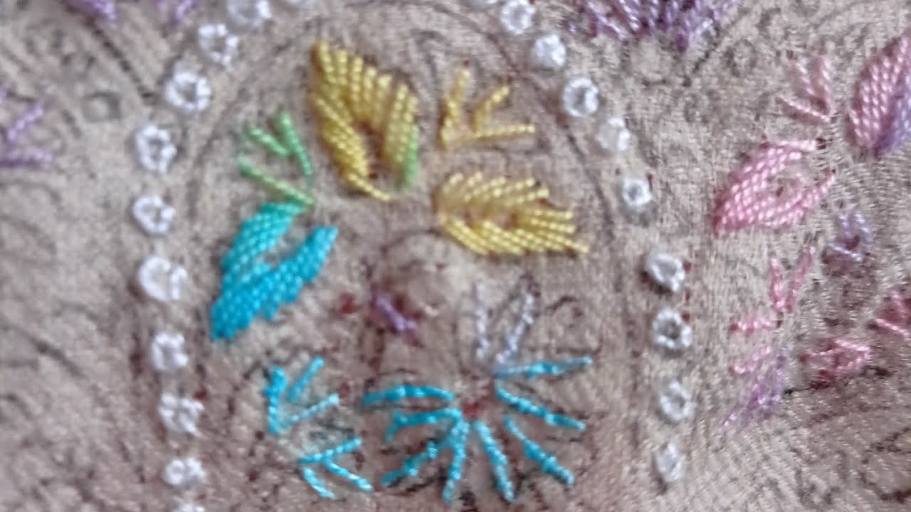 Soozni work || kashmiri hand embroidery for beginners ❤️