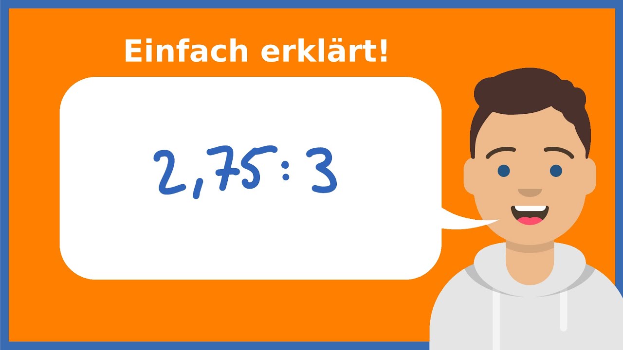 Dividieren einer Dezimalzahl durch eine ganze Zahl (Erklärung) | Herr Locher