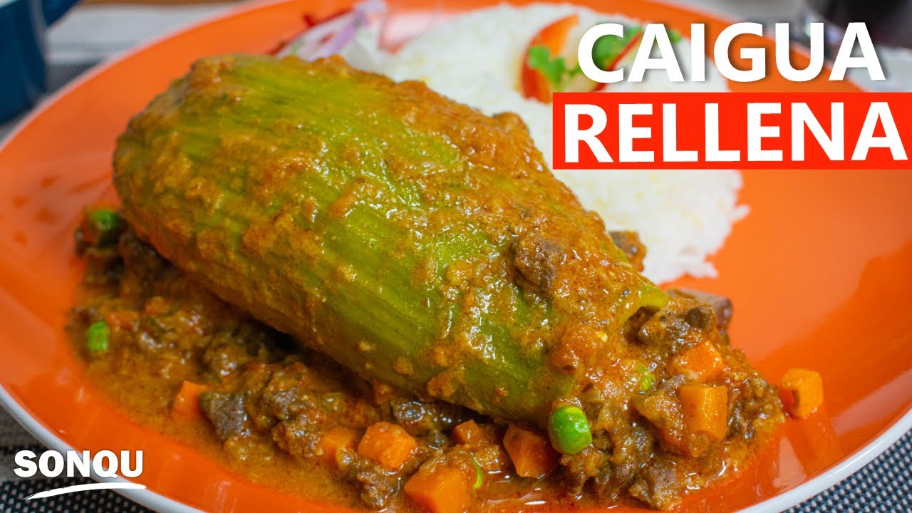 Como preparar CAIGUA RELLENA DE CARNE ¡Un Clásico Peruano! | COMIDA PERUANA | Sonqu