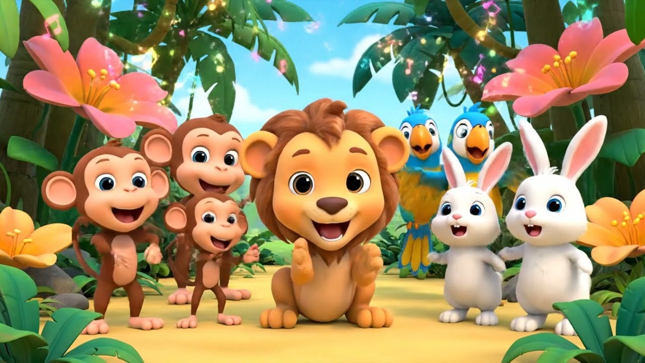 Baby Lion Missed the Jungle Music Class 🦁 | Nursery Rhymes for Kids & Baby Songs