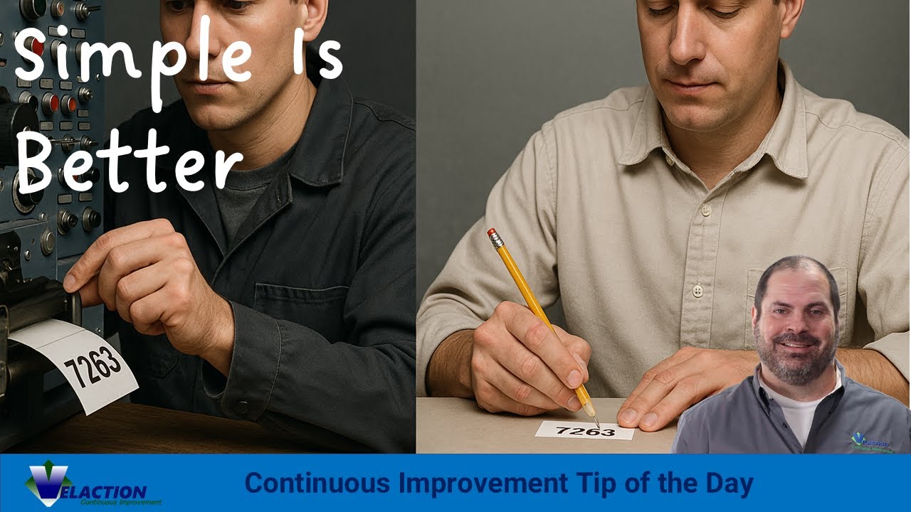 Simple is Better (Continuous Improvement Tip of the Day)