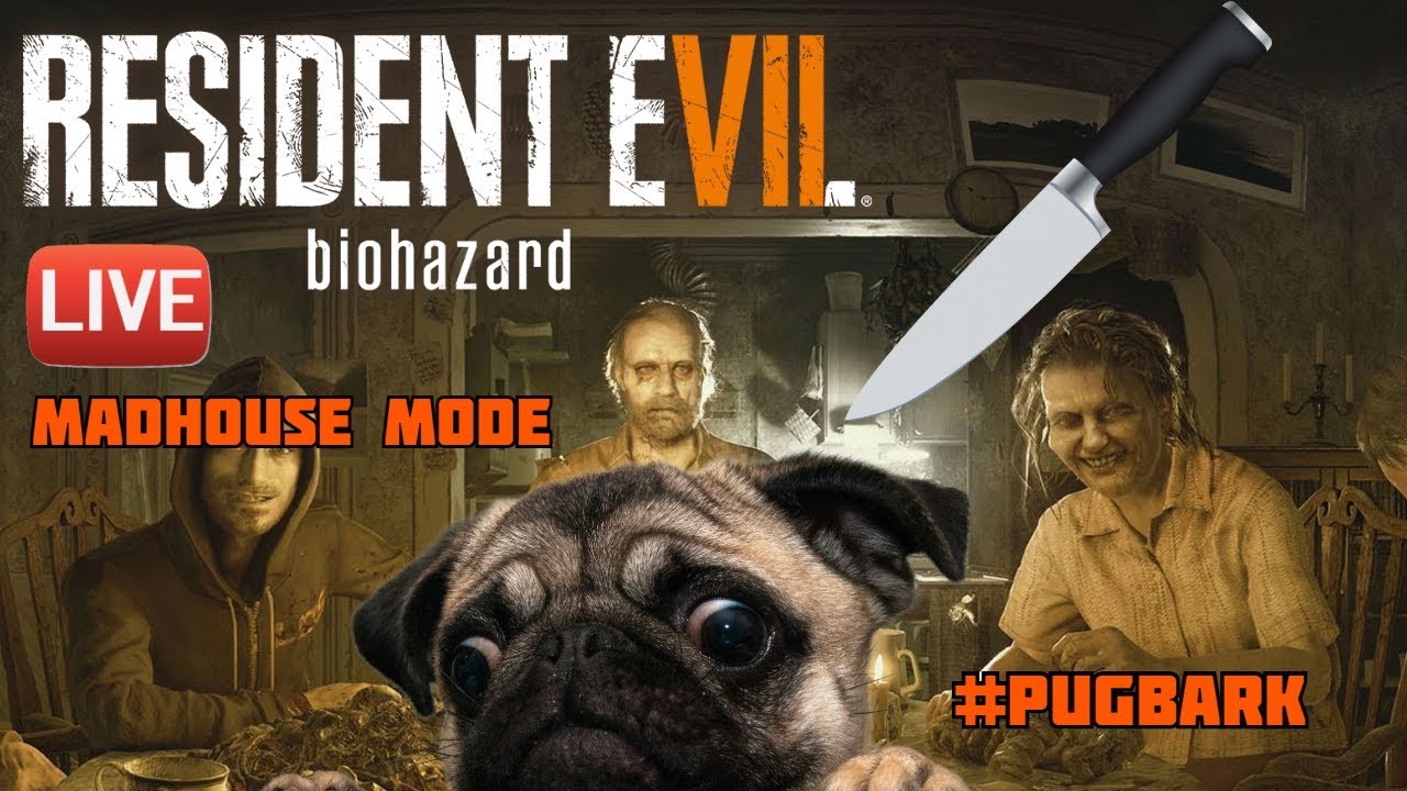 🔪 KNIFE/MELEE ONLY CHALLENGE! RESIDENT EVIL 7 MADHOUSE MODE! @KyleThePug🔪