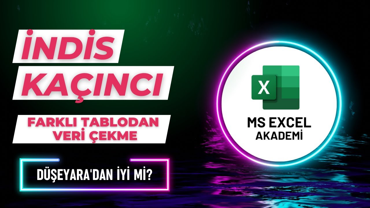 Excel İndis ve Kaçıncı Kullanımı (İndex Match) - Düşeyara'dan İyi mi ? İleri Seviye Excel - 40