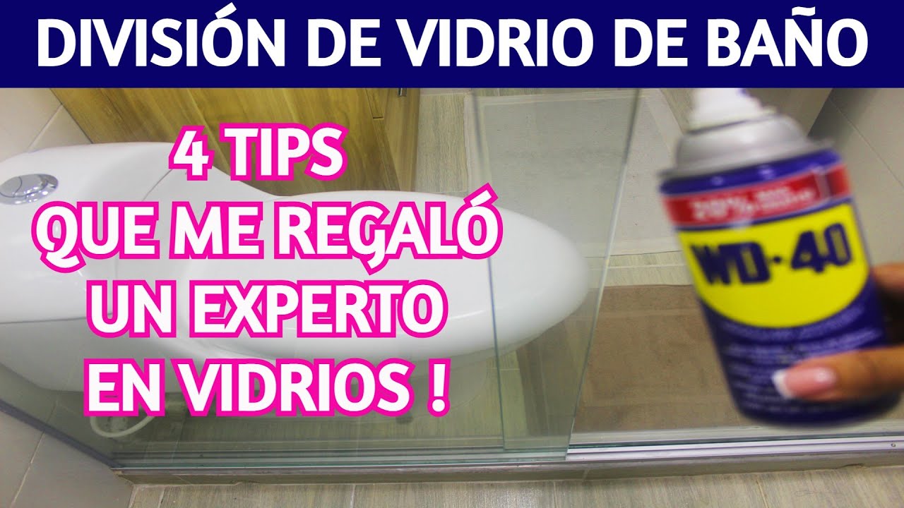 🌺 Cómo LAVAR la DIVISIÓN DE VIDRIO DE BAÑO / 4 TIPS que me regaló UN EXPERTO EN VIDRIOS !