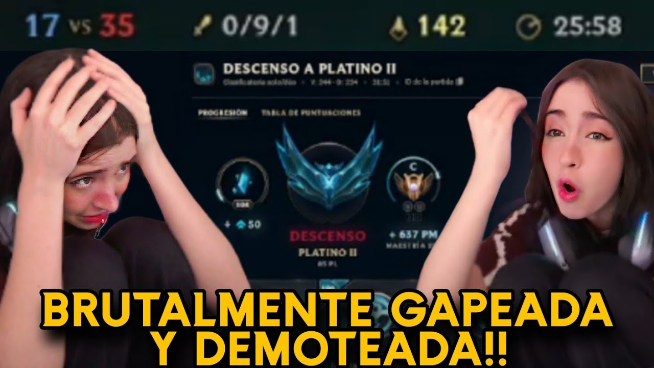 NISSA PERO APENAS DURO 1 GAME EN PLATINO 1! Y YA FUE BRUTALMENTE GAPEADA Y HUMILLADA!! | Nissaxter