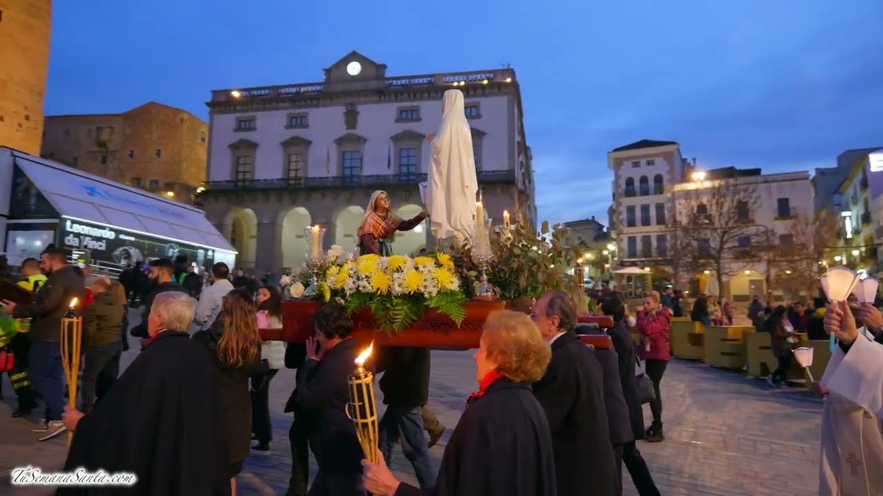[4K] Procesión de la Virgen de Lourdes 2023. Cáceres, Spain