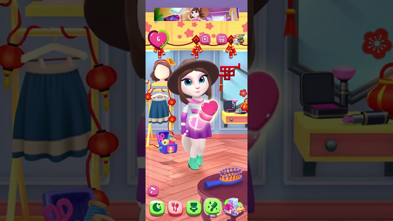 My Talking Angela 2 Gameplay - Makeup Room⚡️Final Level  🤩