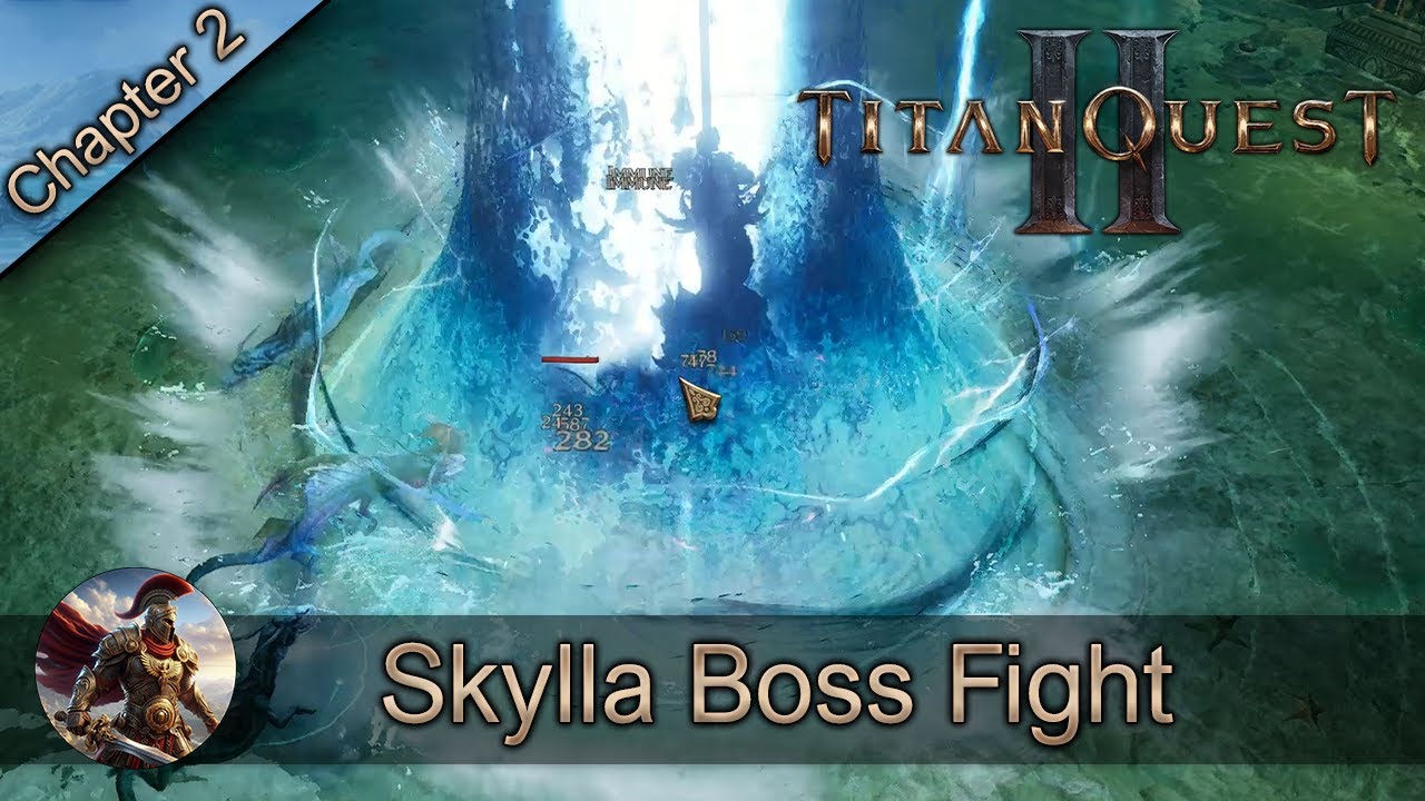 Titan Quest 2 - End of Chapter 2: Skylla, Bane Of Sailors Boss Fight (No Commentary | HD)