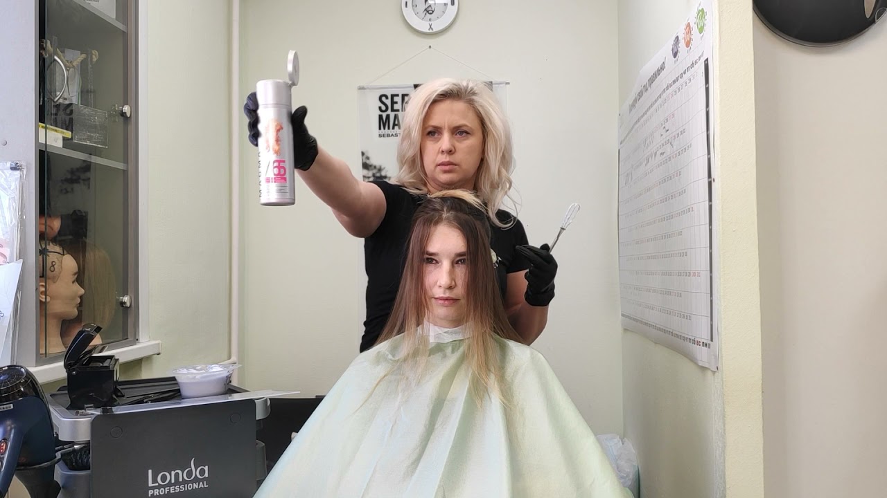 тест планшета с расческой на магните от Hair Bord, осветление через начес Шатуш