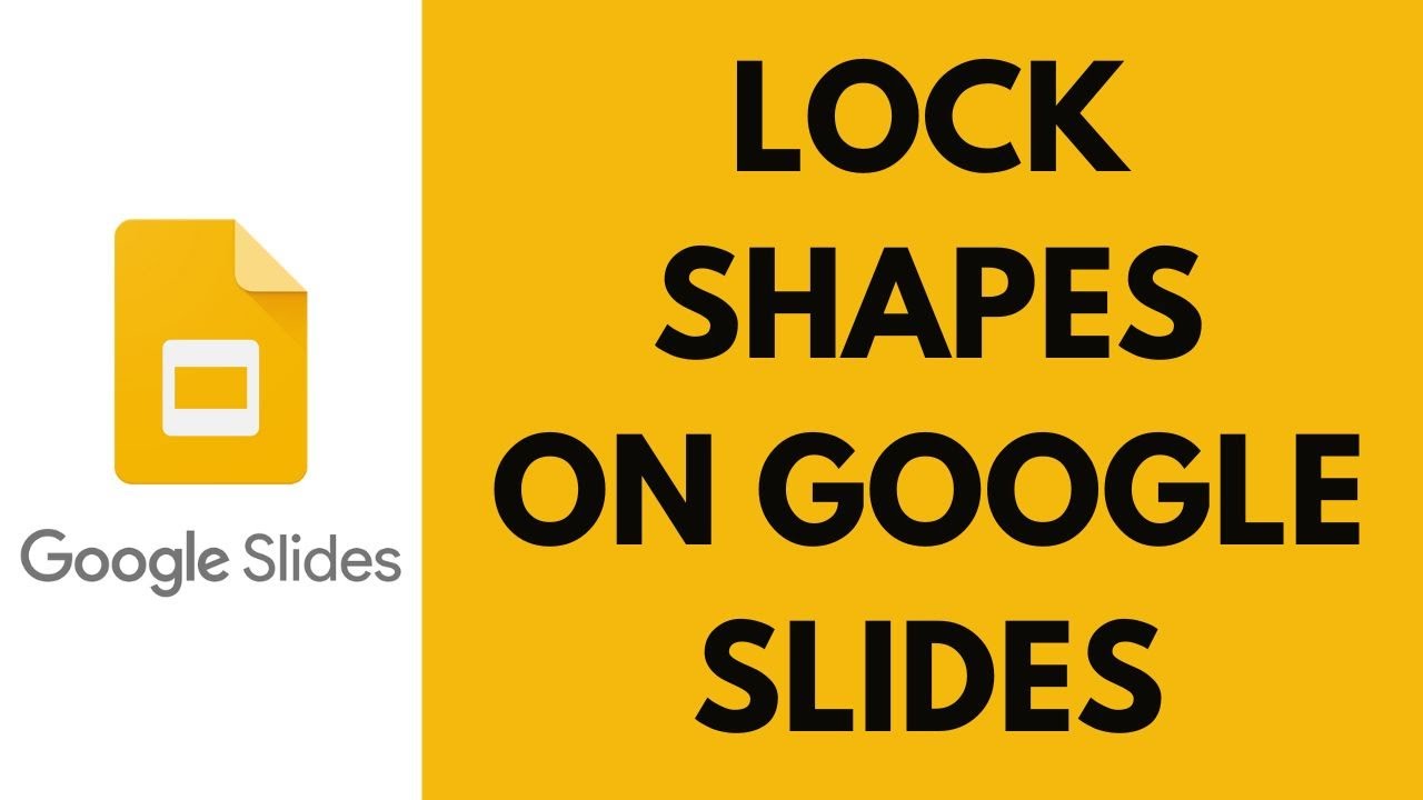 How Can You Lock The Shapes On The Google Slides