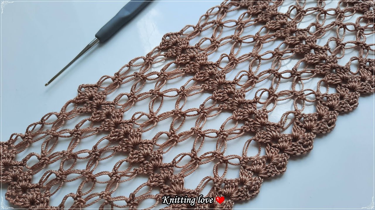 INCREDIBLE 😍 Very Beautiful Knitting Crochet Pattern Muy Hermosa Tutorial for beginners Tığ işi örgü