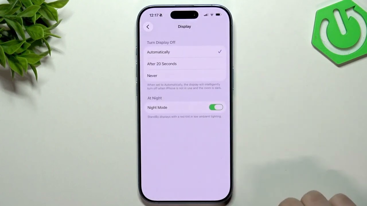 APPLE iPhone 17 &ndash; 待机模式：如何让时钟始终显示