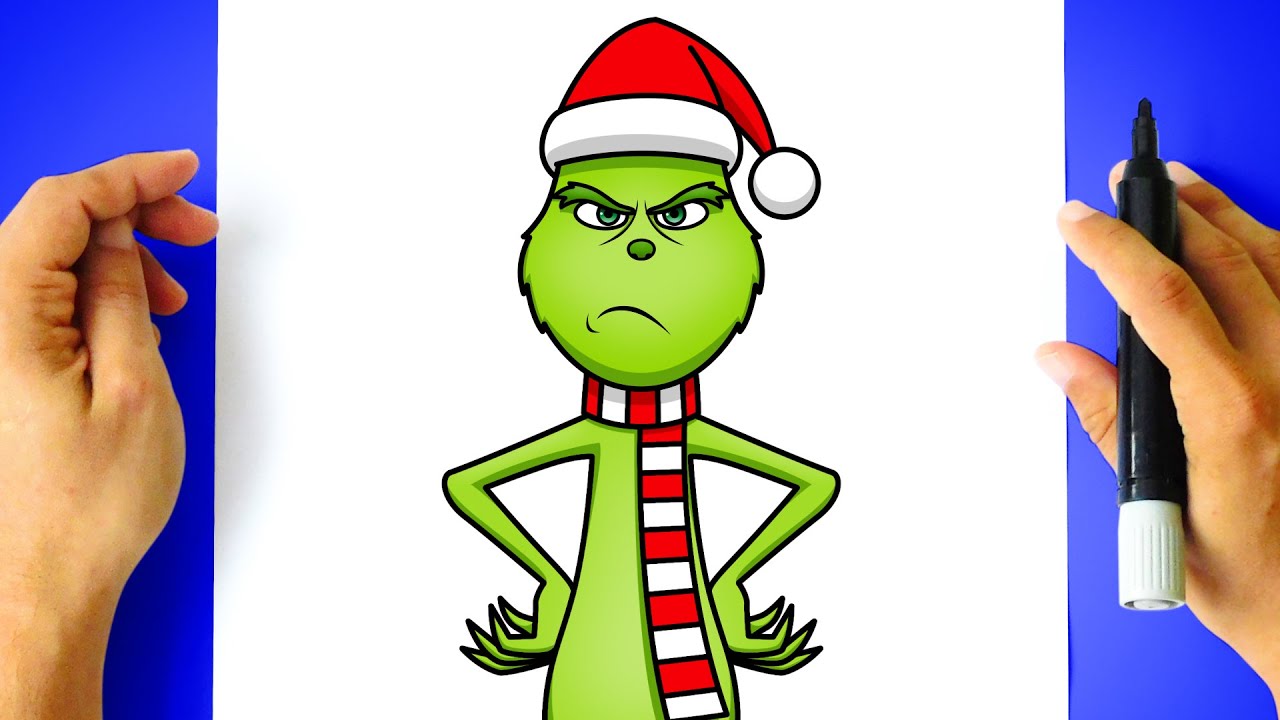Como DESENHAR o GRINCH - Cómo DIBUJAR el GRINCH - Christmas Drawing
