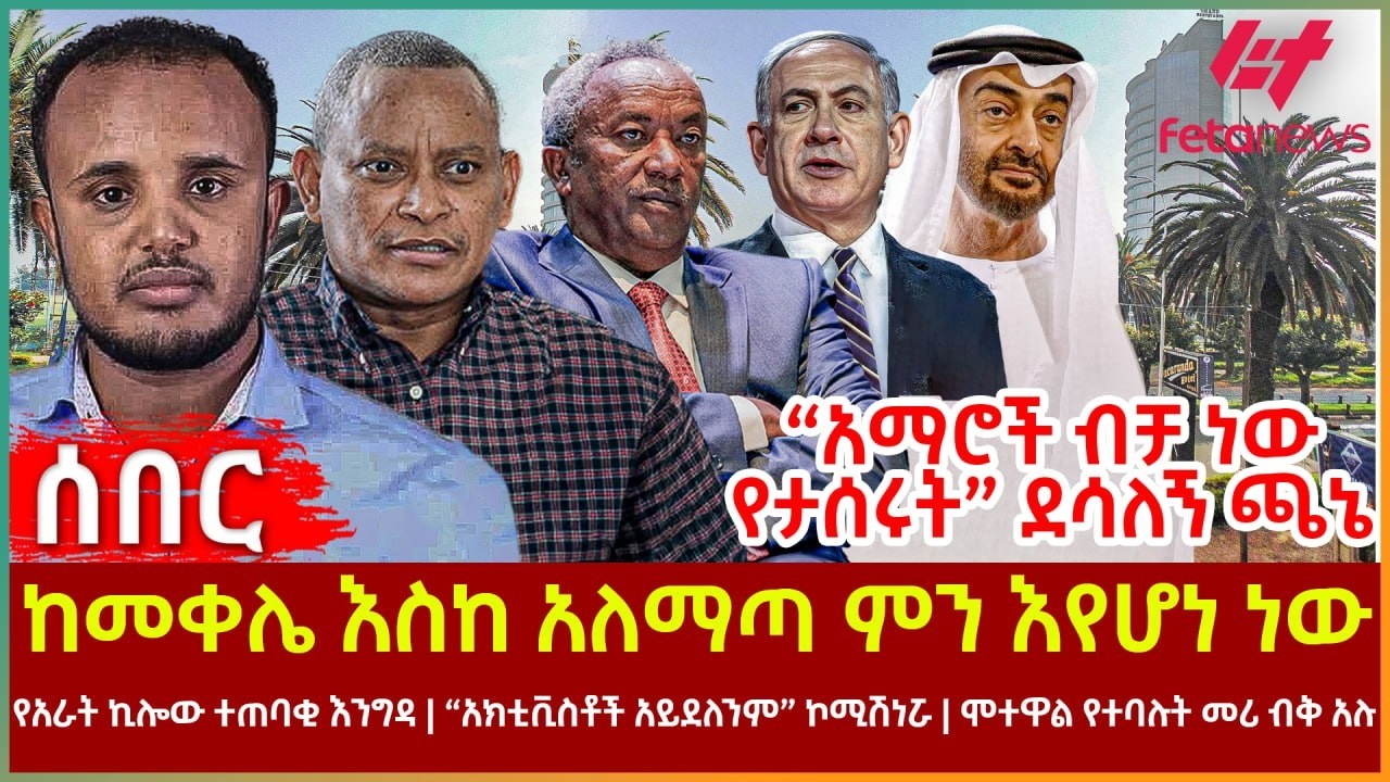 Ethiopia - ከመቀሌ እስከ አለማጣ ምን እየሆነ ነው፣ “አማሮች ብቻ ነው የታሰሩት” ደሳለኝ ጫኔ፣ የ4 ኪሎው ተጠባቂ፣ “አክቲቪስቶች አይደለንም” ኮሚሽነሯ