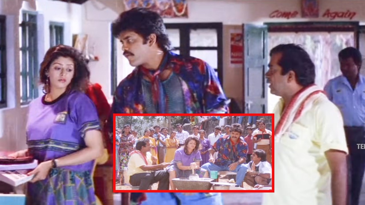 Nagarjuna, Nagma & Brahmanandam Blockbuster Movie Non Stop Comedy Scene | @TeluguVideoZ