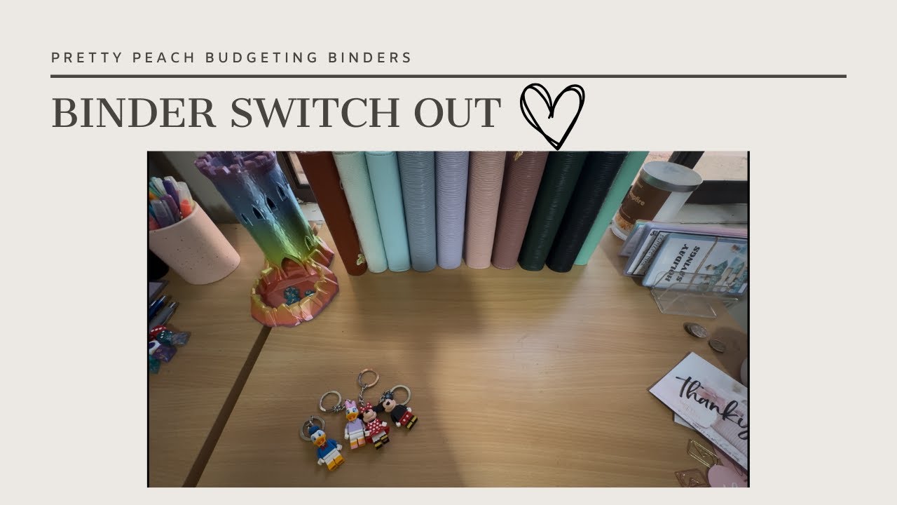 Binder Switch out| Binders from @PrettyPeachBudgeting | In love with them