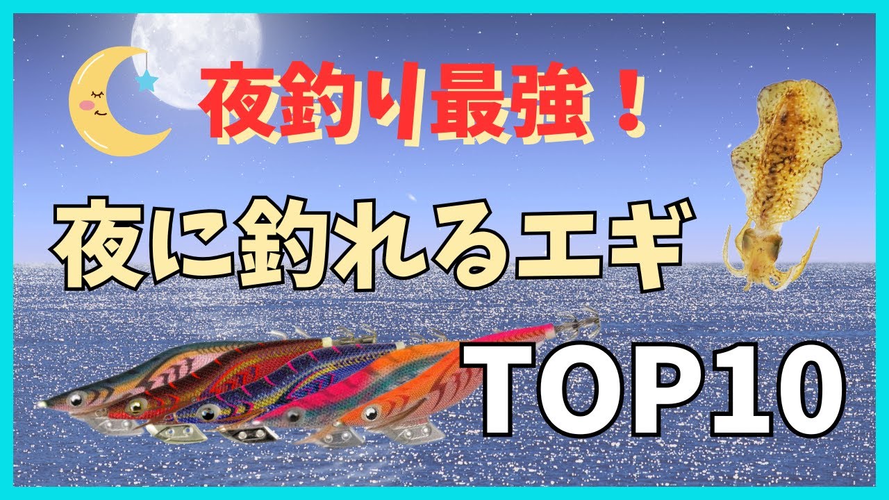 【夜エギング】夜に釣れるおすすめエギTOP10