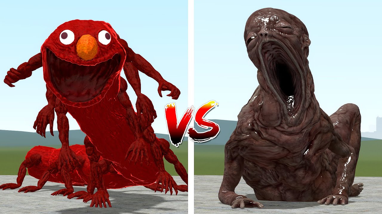 NEW ELONGATED ELMO VS EVIL BABY AND OTHER in Garry's Mod