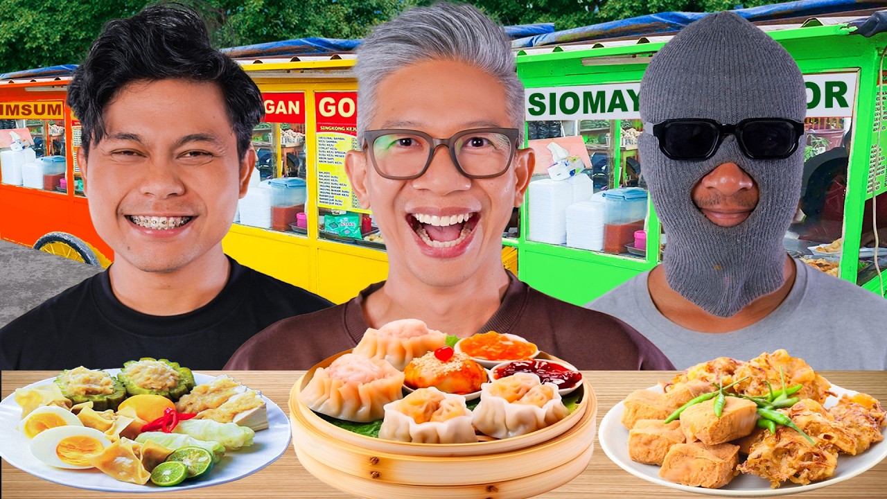 BERBURU MAKANAN MINUMAN PINGGIR JALAN SESUAI WARNA GEROBAK!!