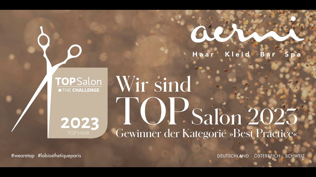 TOP SALON 2023: AERNI Bern mit internationalem Preis ausgezeichnet.
