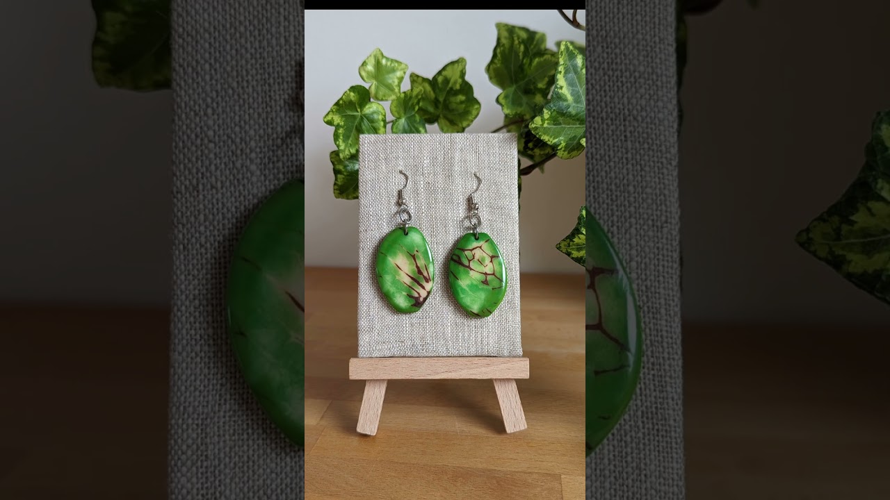 Sierra Tagua Nut earrings from The Happy Elephant www.thehappyelephant.co.uk #tagua