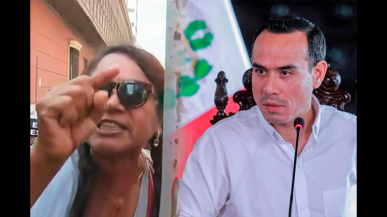 Mujeres protestan contra el presidente Jerí: 