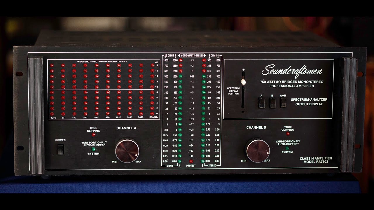 Soundcraftsmen RA7503 Amplifier: Vintage Audio Review Episode #177
